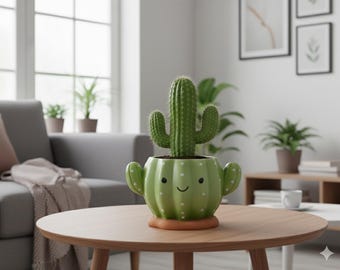 Cactus Planter 3D Model : Succulent Planter STL File , Cactus Planter Shelf , Stacked Planter , 3D Model Flower Pot , Planter 3D Print File