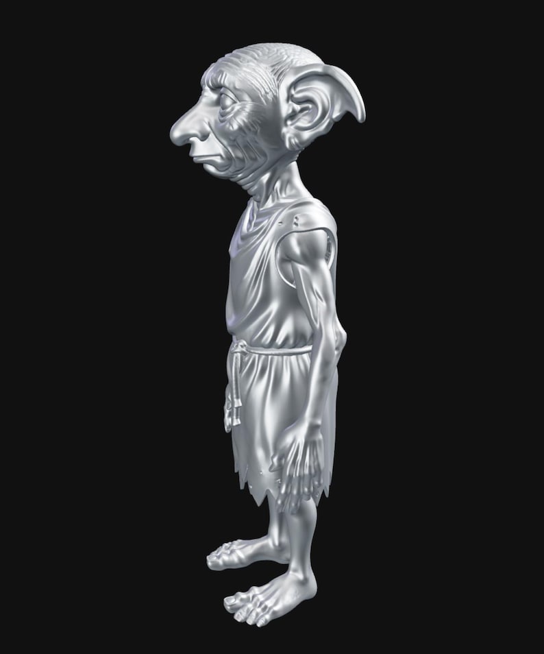 Dobby 3D Model : Dobby STL File , Harry Potter 3D Model , Harry Potter STL File , High Quality 3D Model , Dobby 3D Print File image 4