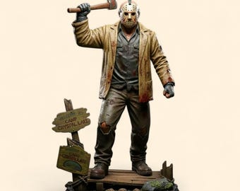 Jason Voorhees - Friday the 13th STL 3D Model | Horror Statue | Jason Voorhees STL File | 3D Action Model | Horror Movie Model