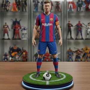 Modelo 3D de Robert Lewandowski: Archivo STL de Lewandowski, Modelo 3D de fútbol, Archivo STL de jugadores de fútbol, Archivo de impresión 3D, Estatua STL de Lewandowski