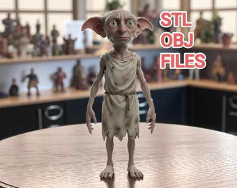 Dobby 3D-model: Dobby STL-bestand, Harry Potter 3D-model, Harry Potter STL-bestand, 3D-model van hoge kwaliteit, Dobby 3D-afdrukbestand