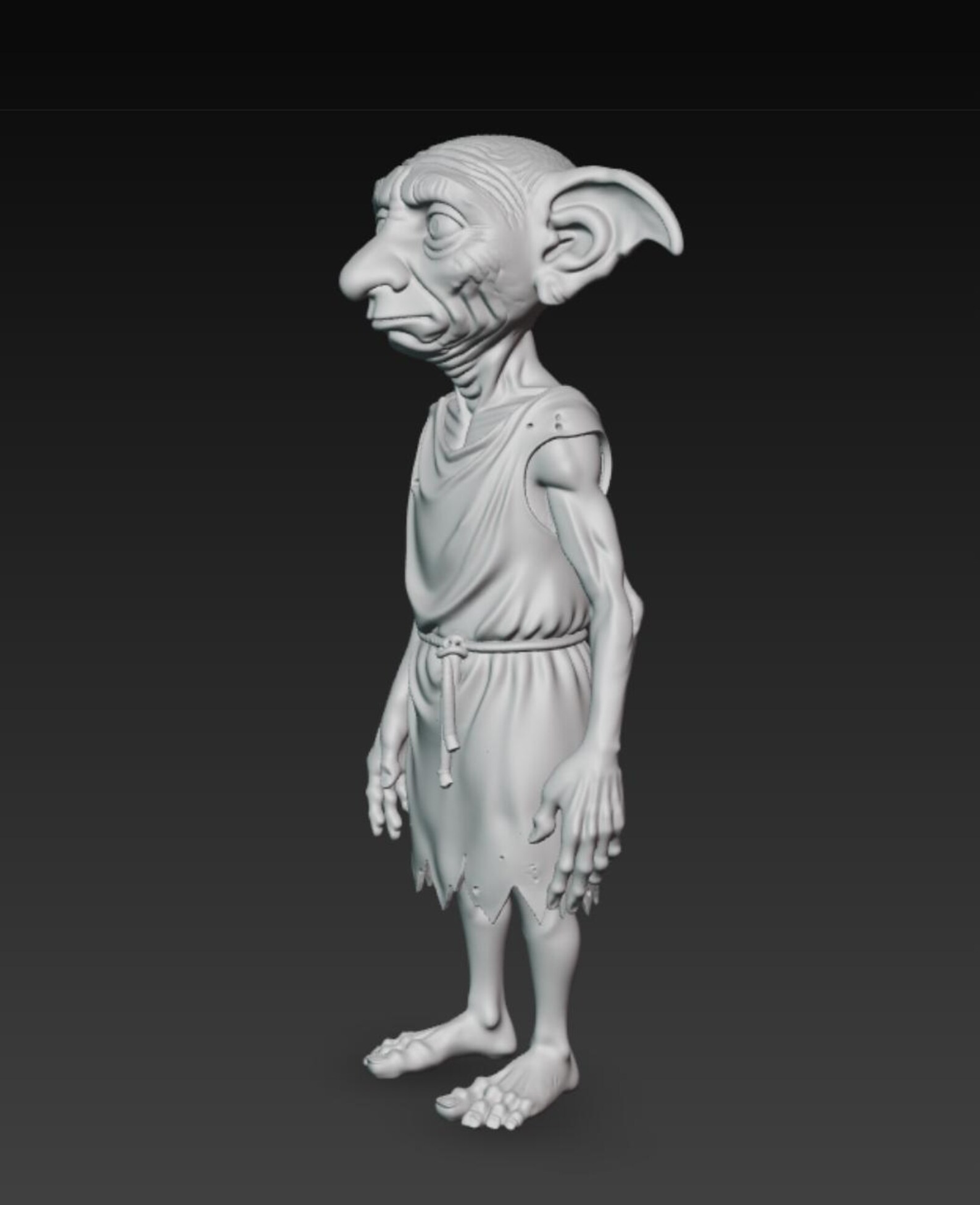 Dobby 3d Model Dobby Stl File Harry Potter 3d Model Harry Potter