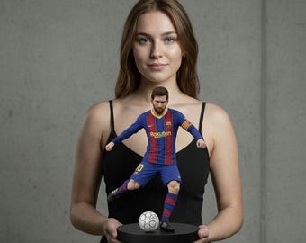 Lionel Messi 3D Model File : Messi STL File , Football 3D Model , Football Players Stl File , Messi 3D Print File , Messi Statue