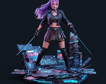 Demon Hunter 3D Model : Rumi 3D Model , Rumi STL File , K-POP 3D Model , Demon Hunter STL File , Anime 3D Model , Anime Diorama 3D Model