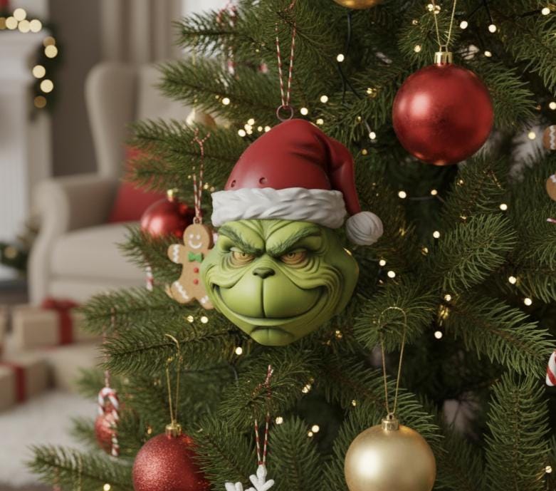 Handgefertigte Weihnachtspuppe Grinch Elf Plüschtier – 20 Cm Weihnachtselfe Aus Latex Und Stoff, Handgefertigt, Als Wichtel Oder Weihnachtsdeko Für Tisch, Regal & Fenster (grün)