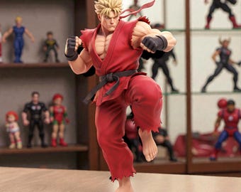 3D-model Ken: Ken STL-bestand, 3D-model game, Fighter STL-bestand, Ken Statue-model, 3D-model Street Fighter