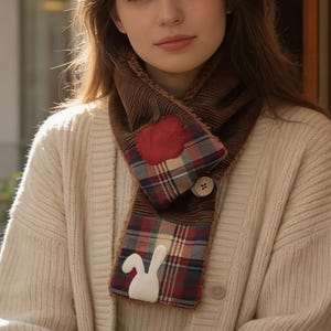 Patchwork Scarf Sewing Tutorial PDF Fabric Scrap Project Zero Waste DIY Beginner