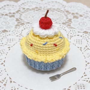 Cherry-Topped Crochet Cupcake Amigurumi Pattern | Beginner-Friendly Instant Download PDF Tutorial