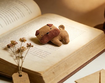 Naaitutorial vintage stoffen mopshond: pdf-gids voor beginnersvriendelijk pluche