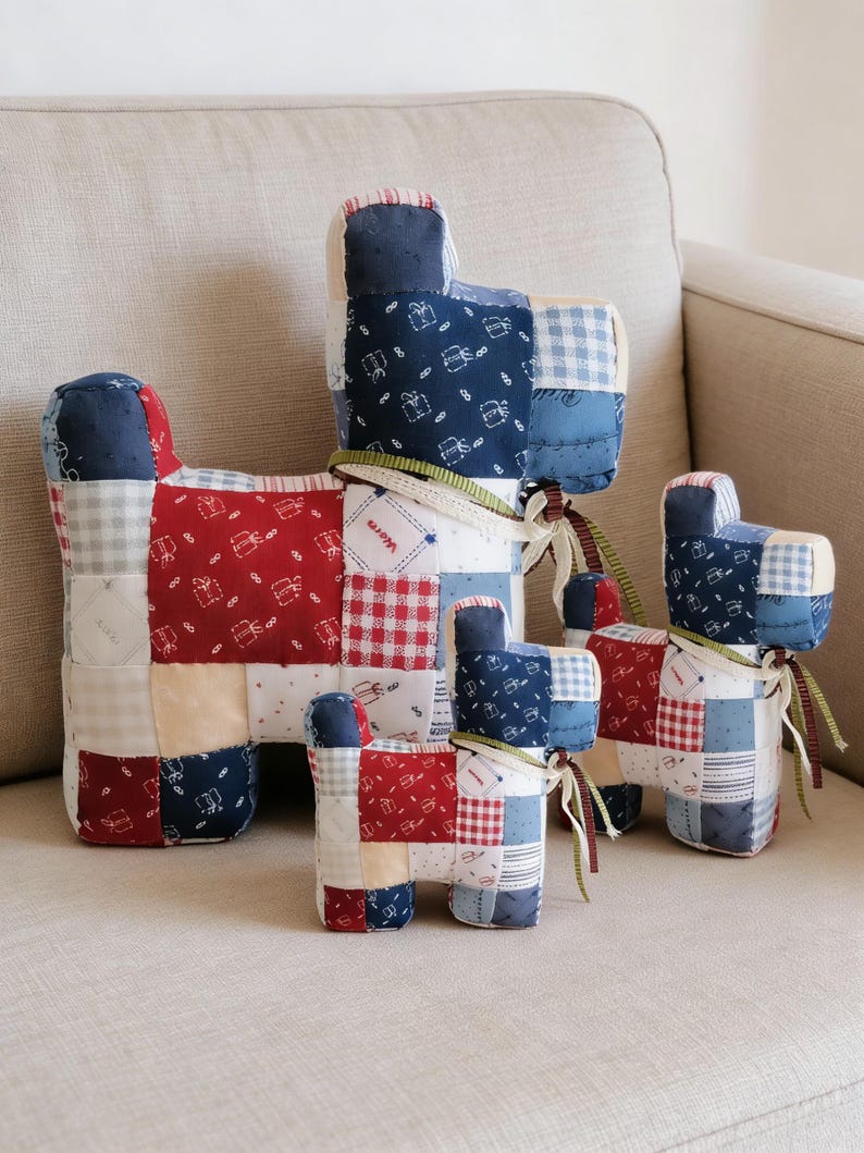 Patchwork Puppy Tutorial, PDF Guide Hand Sewing image 8