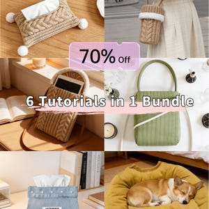 6 Upcycled Clothing Sewing Tutorials | DIY Dog Bed, Bags, Tissue Covers (PDF Download)