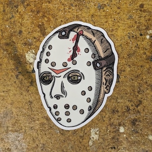 Jason Voorhees Vinyl Sticker | Friday the 13th | Horror Sticker