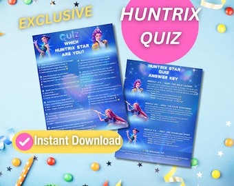 K-POP Demon Hunter Quiz, Birthday Party Game (Digital Download)