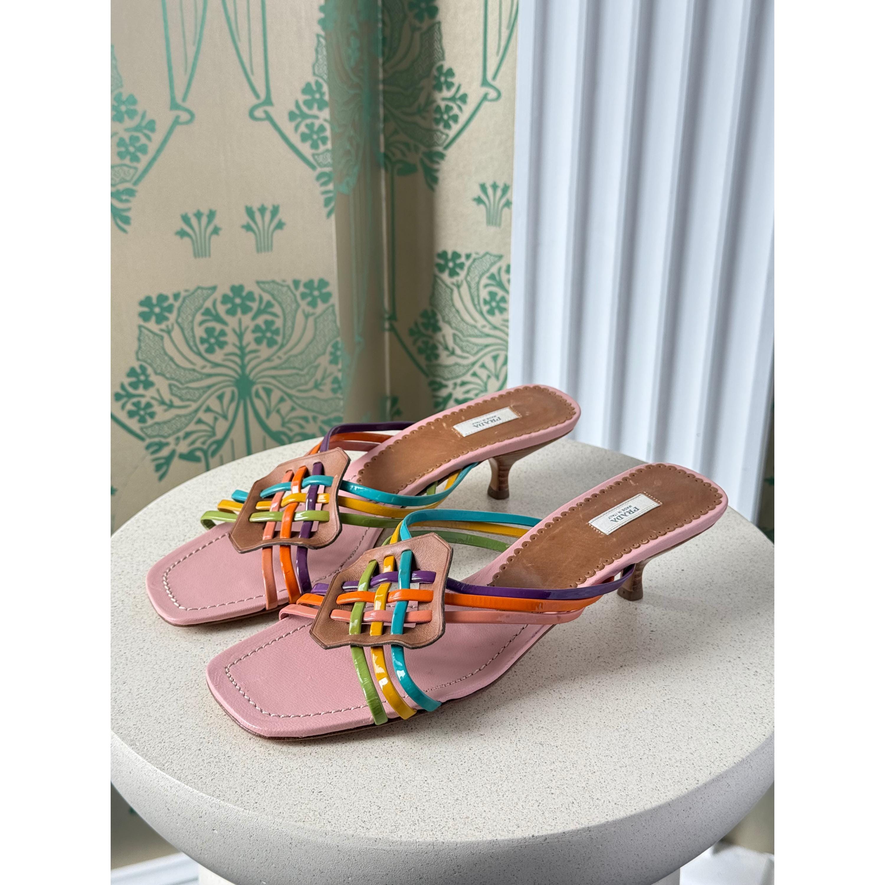 Vintage Prada Sandals 37.5 - Etsy