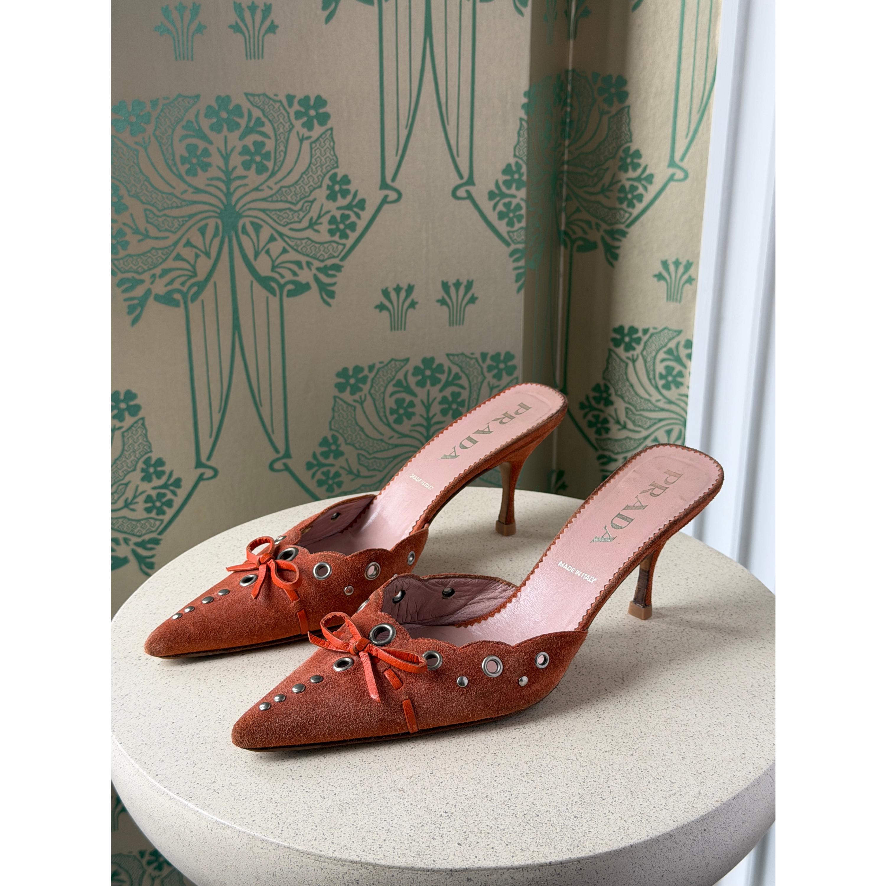 Vintage Prada Mules - Etsy Australia