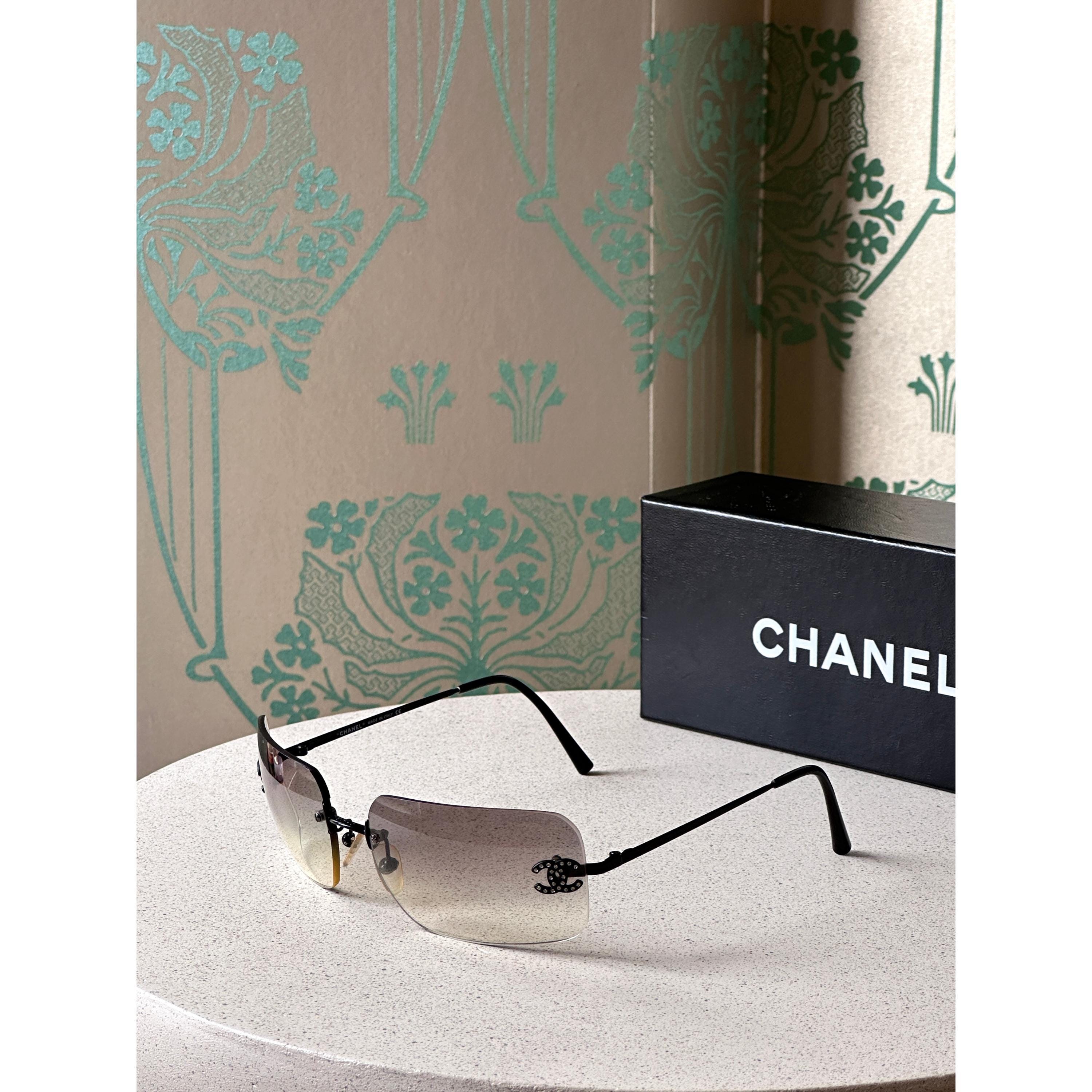 Y2k Vintage Chanel Sunglasses - Etsy
