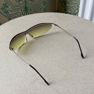 Vintage Chanel Schild Maske Grün Silber Licht Sonnenbrille 4042 Bild 8