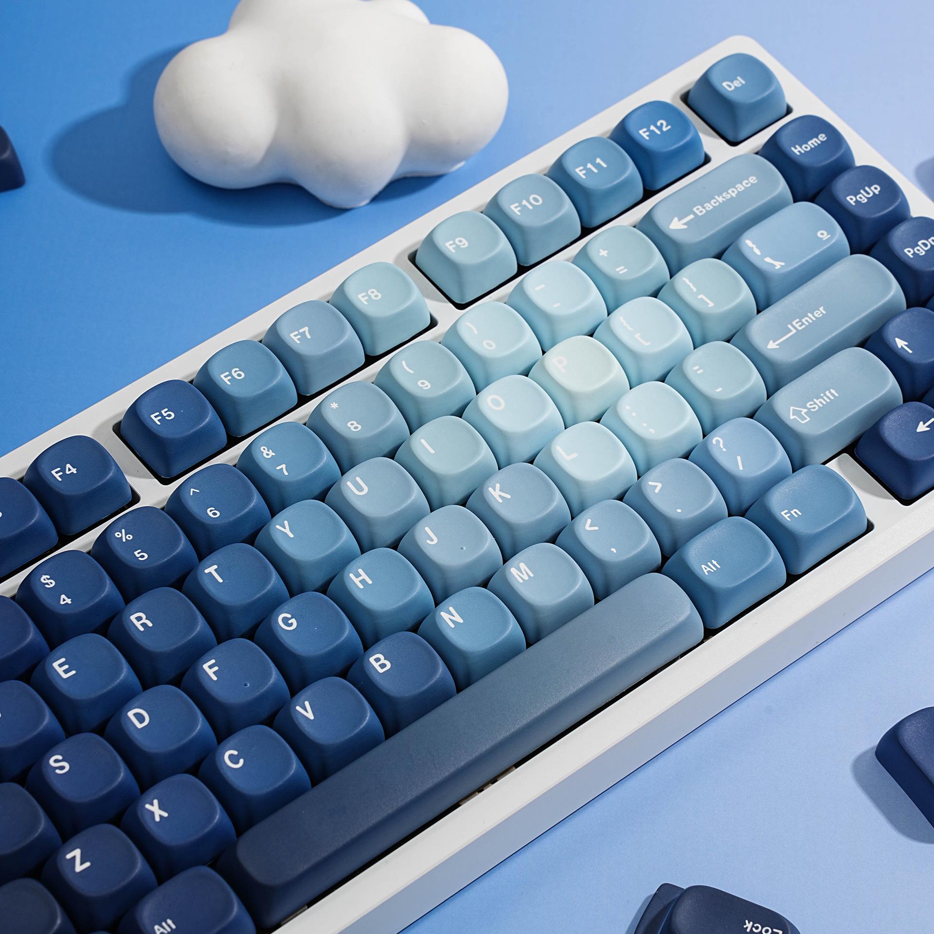Ocean Heart Keycap Set | MOA Profile | 130 Keys PBT Dye-sublimated