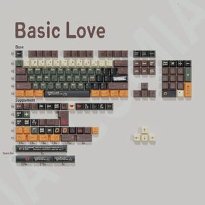 Love Story Keycap Set, 150 Dye-Sub PBT, OEM Profile, ISO Support