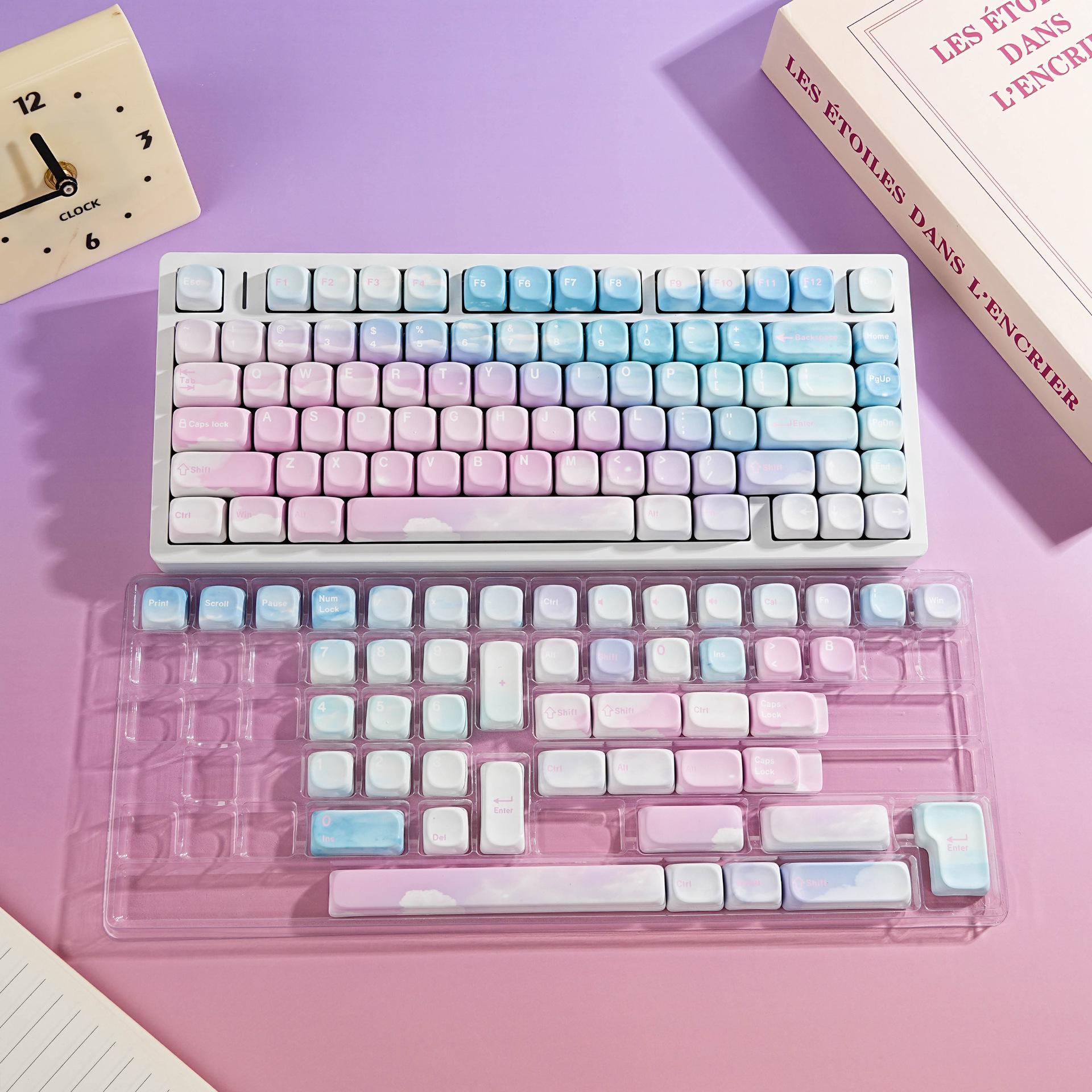 Multi Key Cap MOA Sky Theme Keycap Set | PBT Dye-sublimated | Multi-language Full Set ...