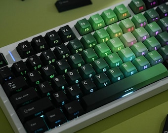 JCM Qingyi Double-Shot Shine-Through Keycap Set | PBT | Cherry Profile | Full Set | Mechanical Keyboard