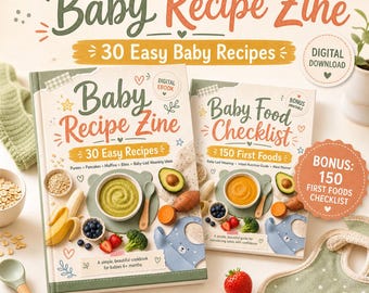 Checkliste für normale Babykost zum Ausdrucken, 30 Baby-Rezepte, 150 erste Lebensmittel