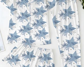 Freya Skye konsertpyjamas, Stars Align Tour, mjuka loungekläder i satin