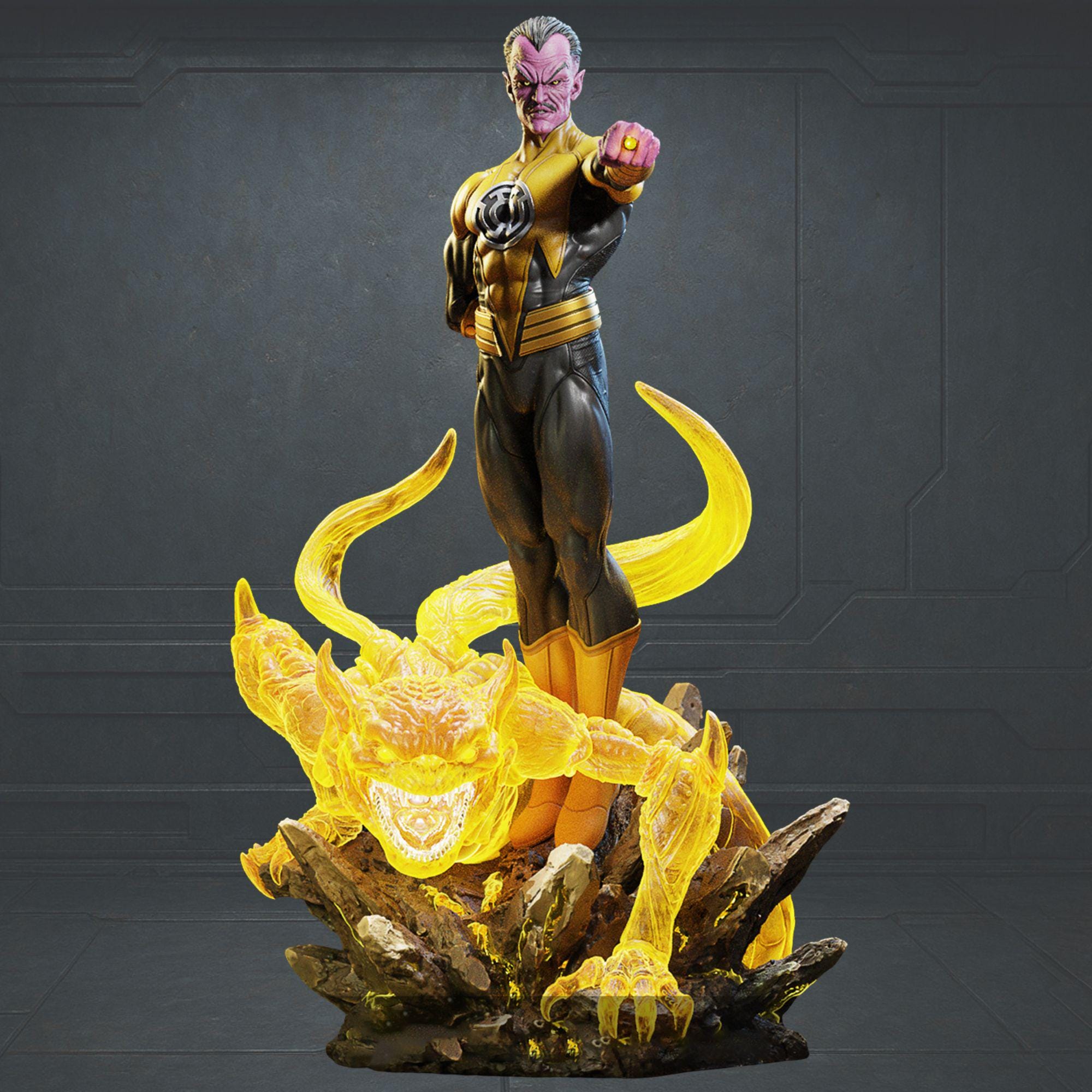 Green Lantern STL Statue 1/6 Scale | Energy Beast Diorama (3D