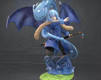 Elemental Mage STL Statue | 1/6 Scale, Spirit Dragon (3D Print File)