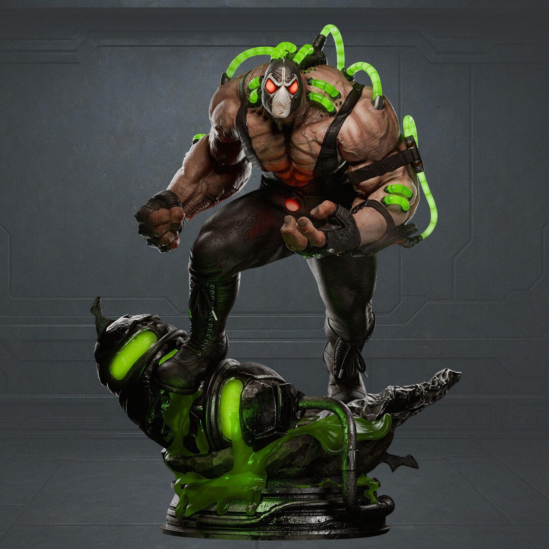 Bane Fanart 1/6 Scale STL Statue + Bust | Venom Tube Base (3D Print ...