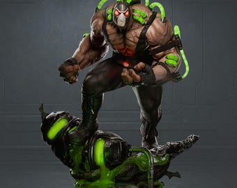 Bane Fanart 1/6 STL-standbeeld + buste | Venom-buisbasis (3D-afdrukbestand)
