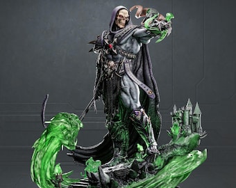 Estatua STL de Skeletor Fanart a escala 1/6 / Archivo de impresión 3D de Evil Sorcerer
