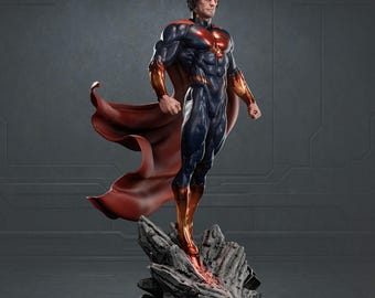 Flying Hero 1/6 Skala STL Staty + Byst | Energy Pose (Digital Nedladdning)