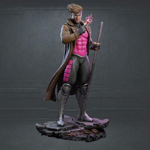Gambit-staty i STL | Fanart-modell i skala 1/6 (3D-utskriftsfil)