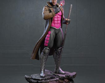 Statua di Gambit STL / Modello Fanart in scala 1/6 (file di stampa 3D)