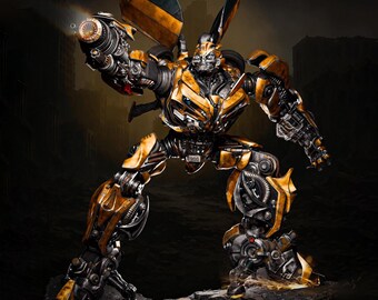 Cyber Mecha Warrior STL Statue | 1/6 Scale, Cannon Arm (3D Print File)