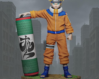 Estatua STL de fanart de luchador japonés / Escala 1/6 / Modelo de impresión STL 3D