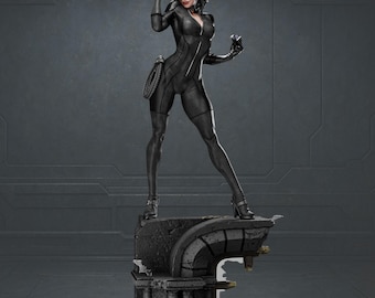 Catwoman 1/6 Scale STL Statue | Diamond Thief Fanart (3D Print File)