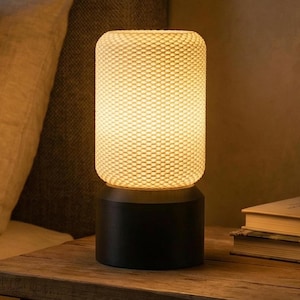 Lámpara de mesa compacta AURA / Escandinava / 5 casquillos, 2 colores de pantalla / LED E14