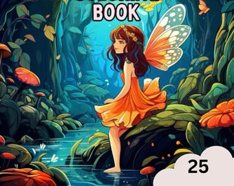 Libro da colorare delle fate / Pagine da colorare di fate magiche per bambini / PDF stampabile / Download immediato