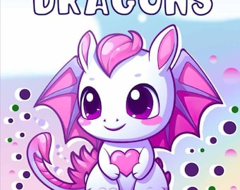 ドラゴンの塗り絵 | 子供向けファンタジードラゴンの塗り絵 | 印刷可能なPDF | すぐにダウンロード