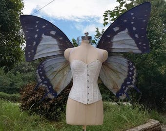 Ciemne Motylowe Skrzydła Cosplay Realistyczne Skrzydła Wróżki Gotyckie Skrzydła Elfa Duży Kostium Skrzydła Leśnej Wróżki Fantastyczny Rekwizyt Fotograficzny