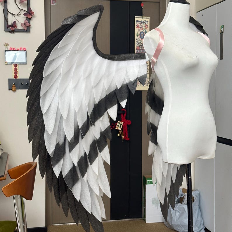 Motorized Angel Wings Costume Prop, Electric Moving Feather Wings ...