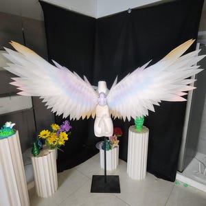 Ali d'angelo motorizzate fatte a mano per cosplay, eventi festivi, spettacoli teatrali e regali