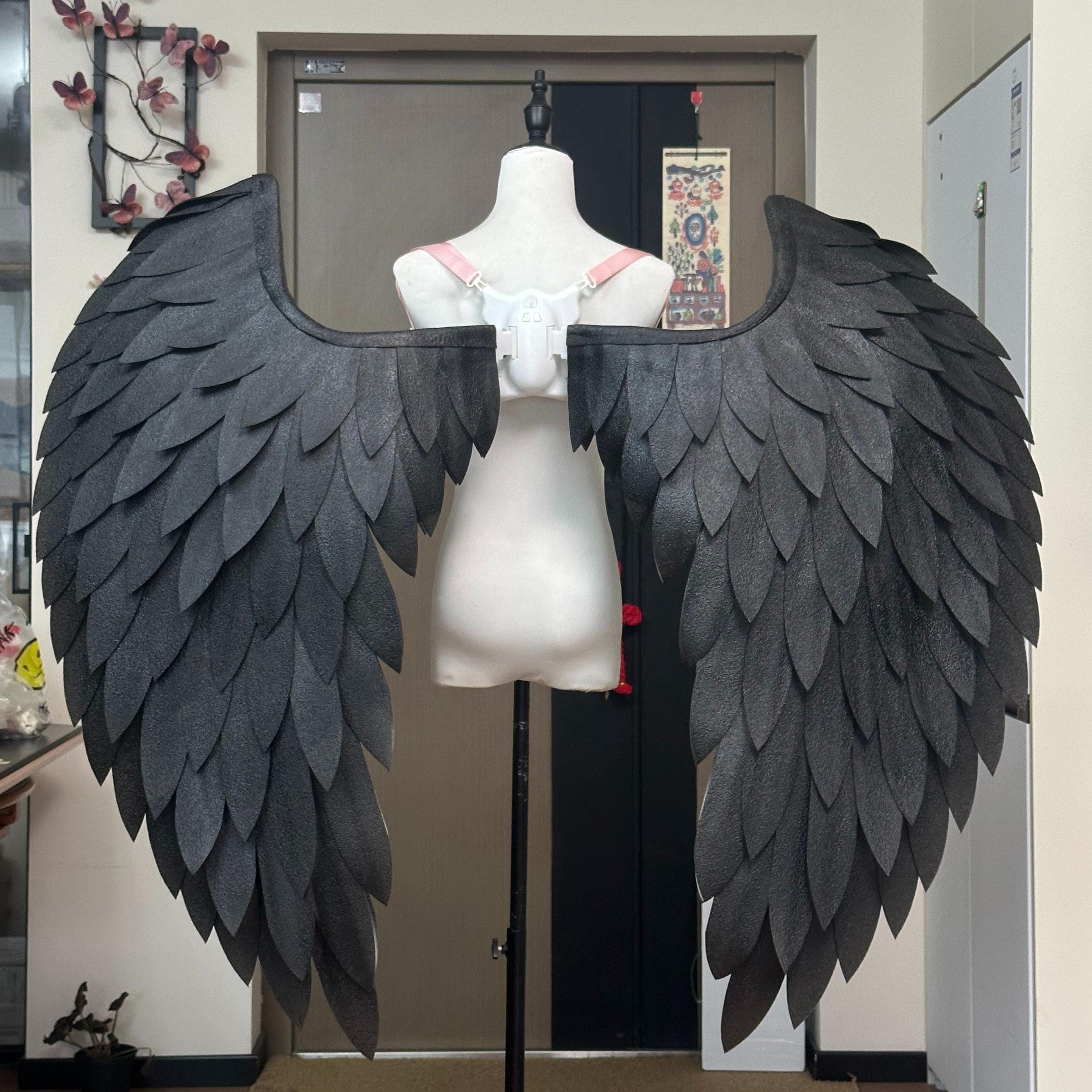 Motorized Angel Wings Costume Prop, Electric Moving Feather Wings ...