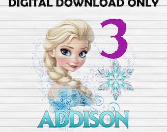 アナとエルサの誕生日PNG画像、カスタム「アナと雪の女王」誕生日ガールPNG画像、ディズニーファミリーマッチング誕生日、ディズニーランドの誕生日パーティー（マジックキングダム）