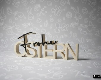 3D lettering "Happy Easter" decoration | Easter decoration | 3D print | Choice of colors