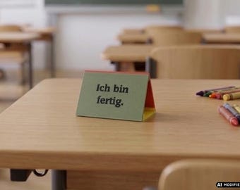 Learning traffic light for primary school (8 x 5.5 cm) | Non-verbal traffic light system & feedback stand for lessons or independent work