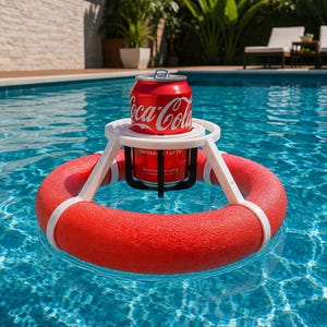 Pool Drink Float – Floating Can & Cup Holder (3D Printed)