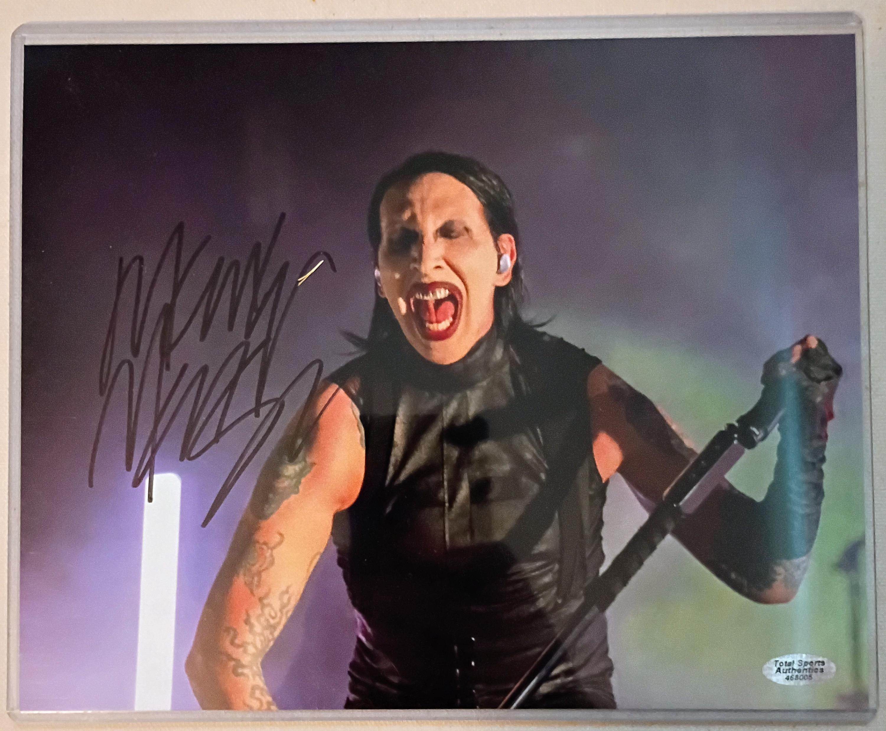 Marilyn manson autograph - Etsy 日本